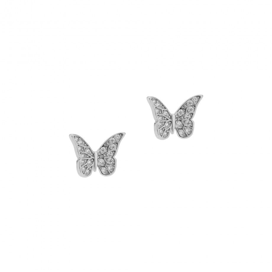 Earrings Butterfly with Zirconia
