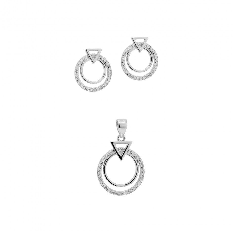 Set Brincos + Pendente Ellie