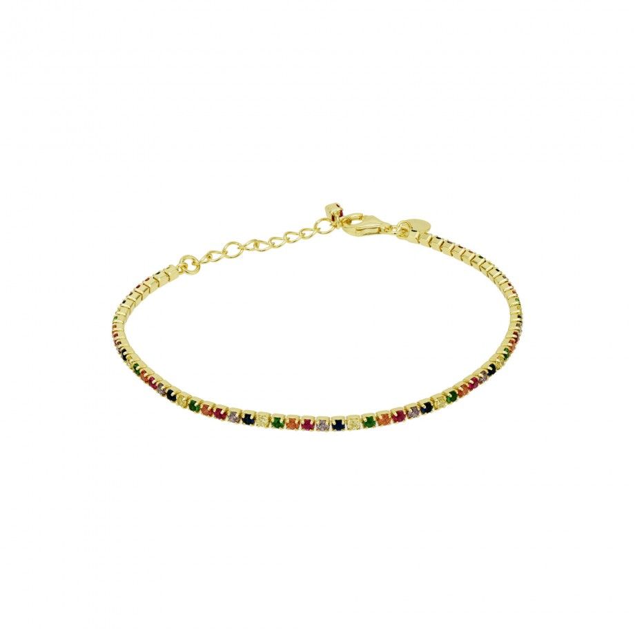 Bracelet with Multicolor Zirconia