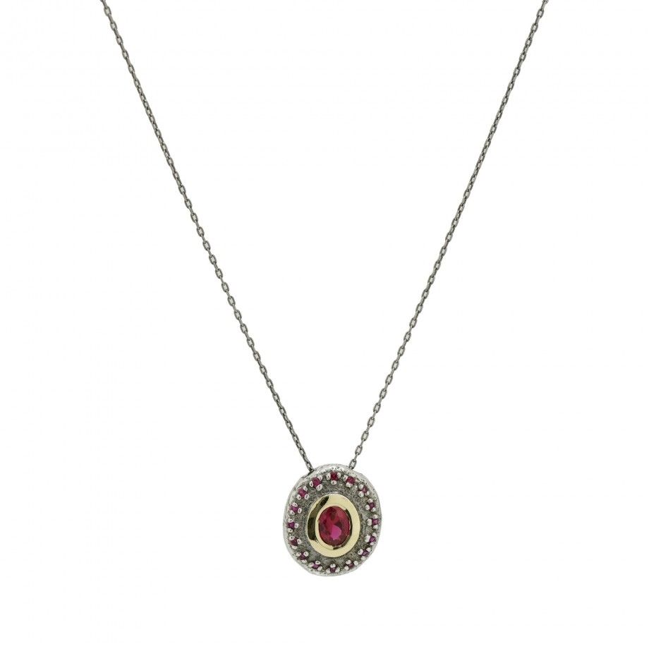 Colar Rubis e Ouro