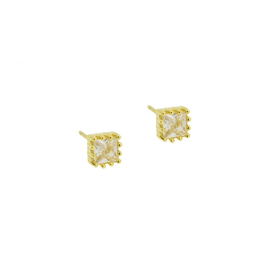 Brincos White Zirconia