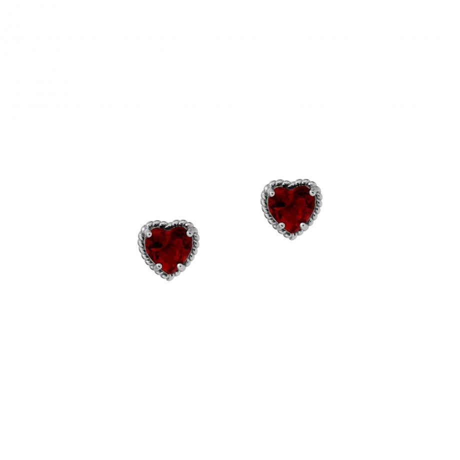 Earrings Red Heart