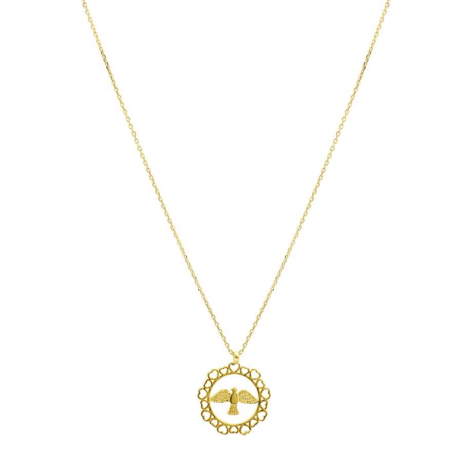 Holy Spirit Necklace with Hearts