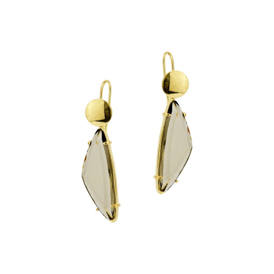 Brincos Triangulares Fume