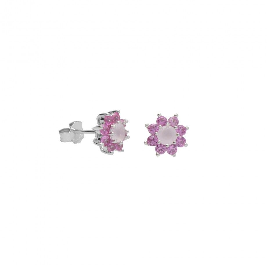 Flower Earrings - Pink