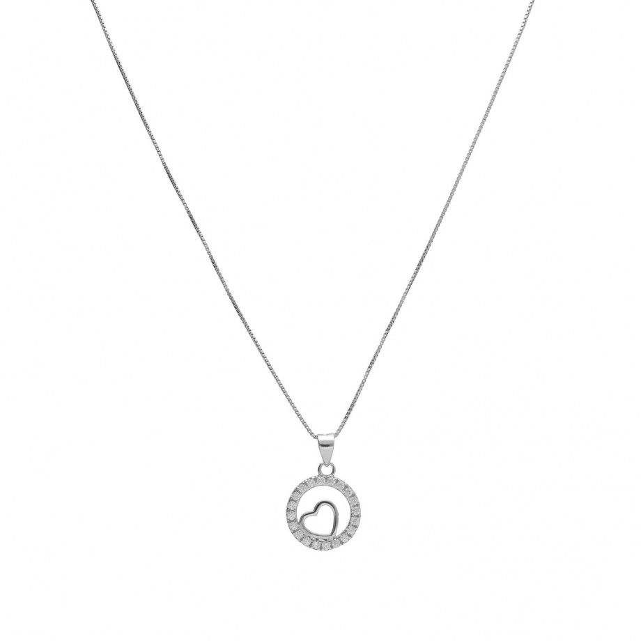 Necklace Circle with Heart