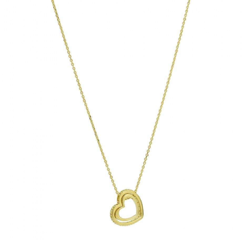 Double Necklace Heart