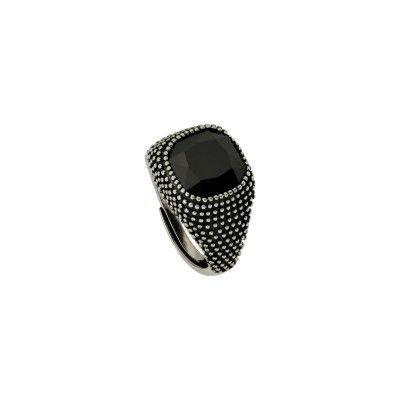 Beaded Ring with Onix