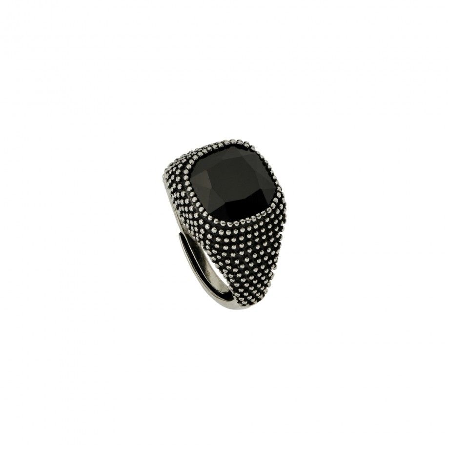 Beaded Ring with Onix