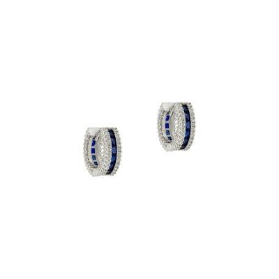 Hoop Earrings With Zirconia Hoop Earrings With Zirconia