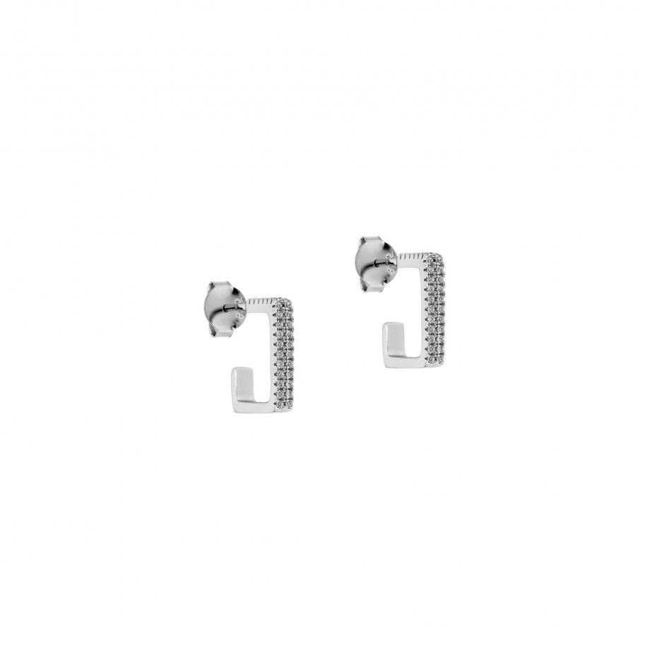 Rectangular Hoop Earrings