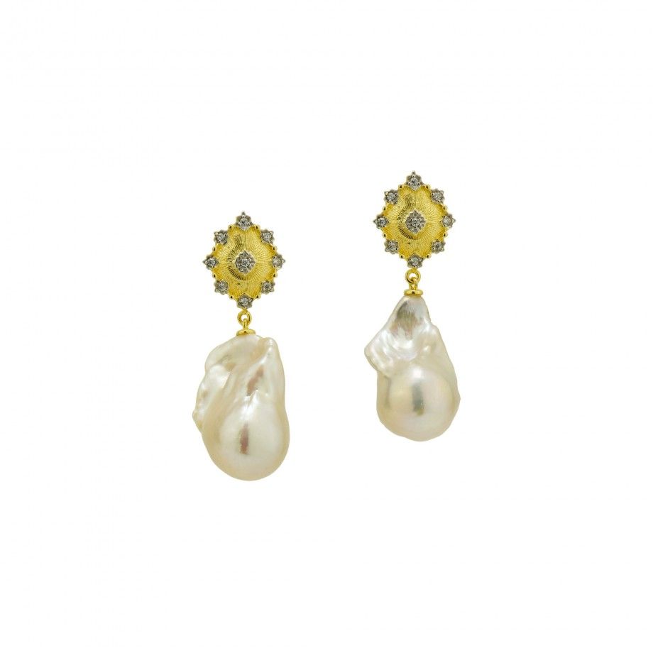Earrings Deken - Pearl