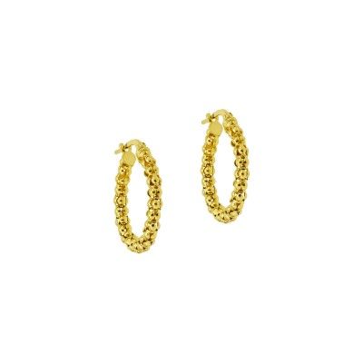 Argolas Malha Coreana - Dourado Argolas Malha Coreana - Dourado