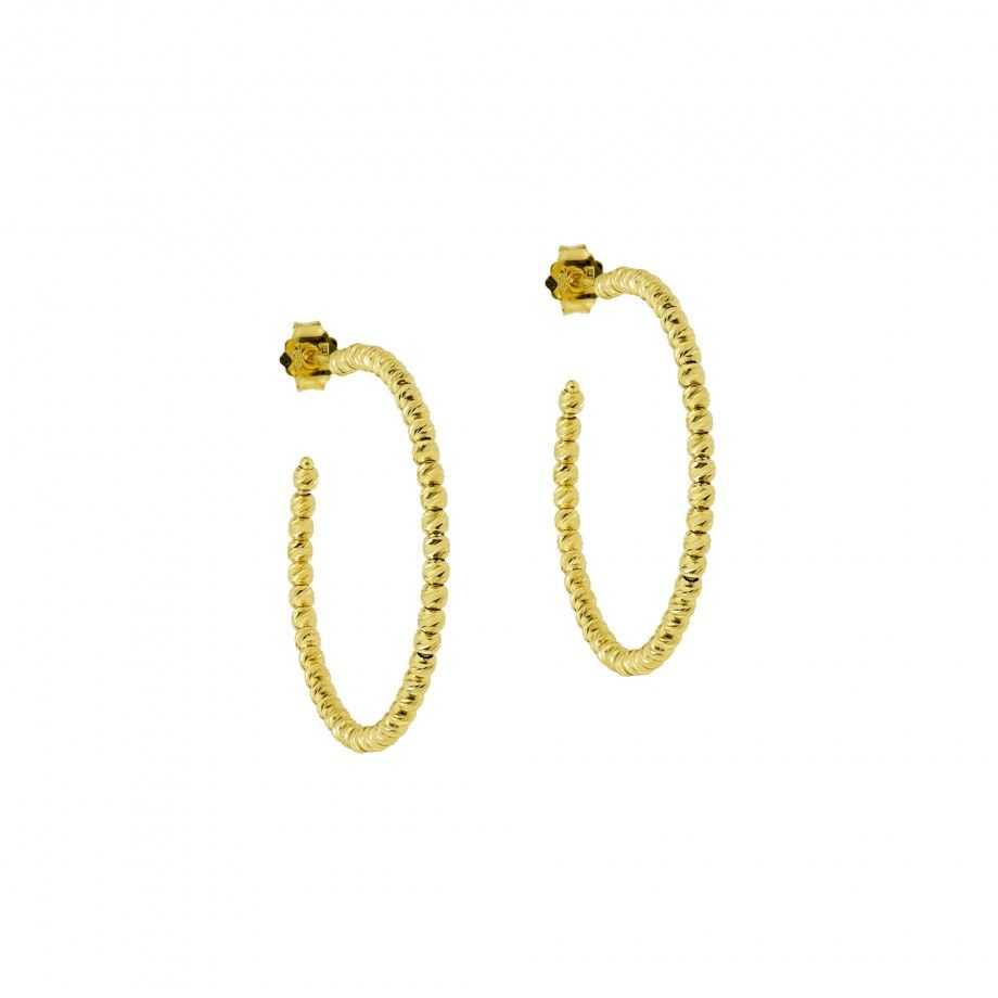 Argolas Continhas Diamantadas - 3,7cm
