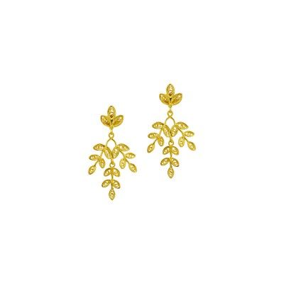 Earrings Small Leaves