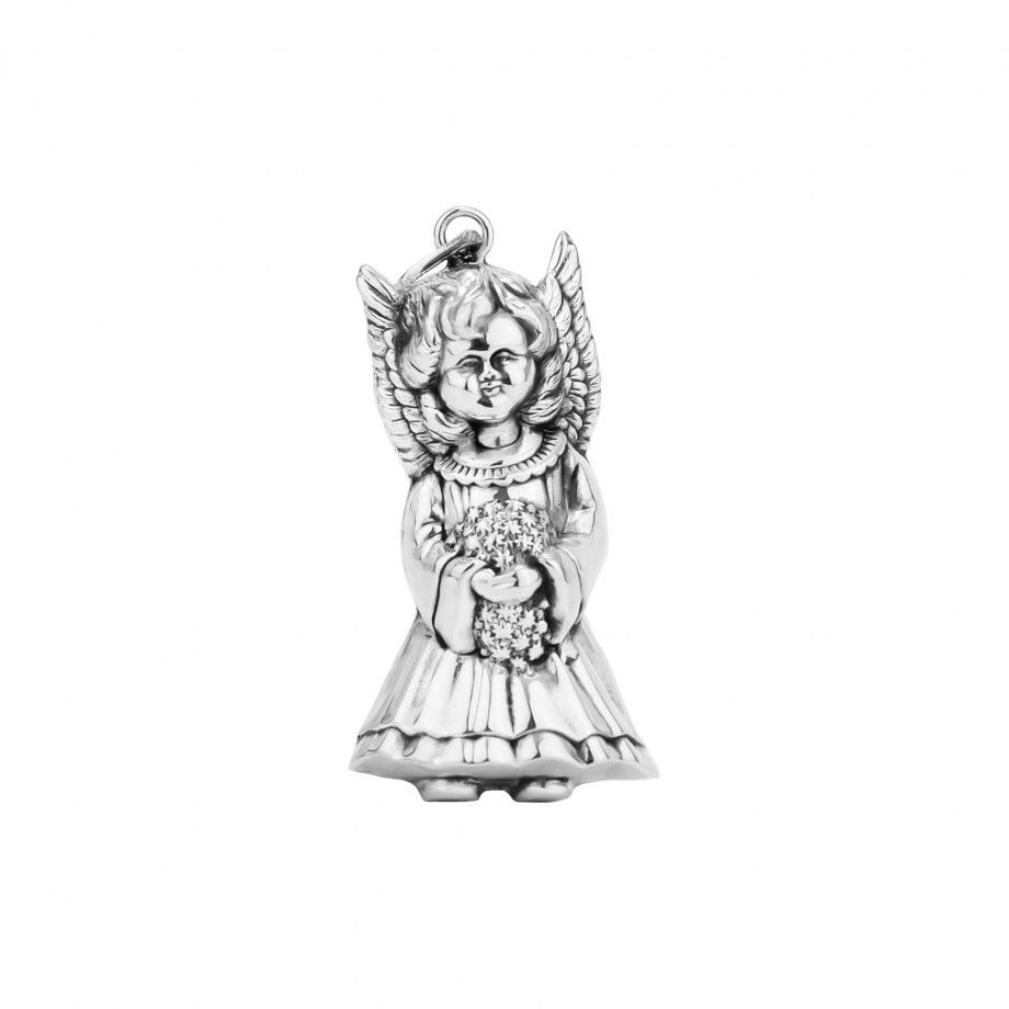 Pendant Angel with Flowers