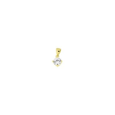 Pendente Zirconia 4mm - Dourado