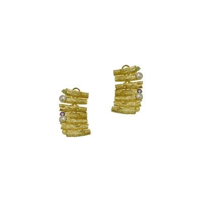Brincos Golden Waves