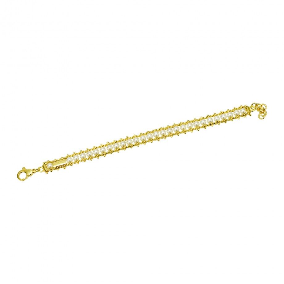 Pulseira Granitos com P�rolas
