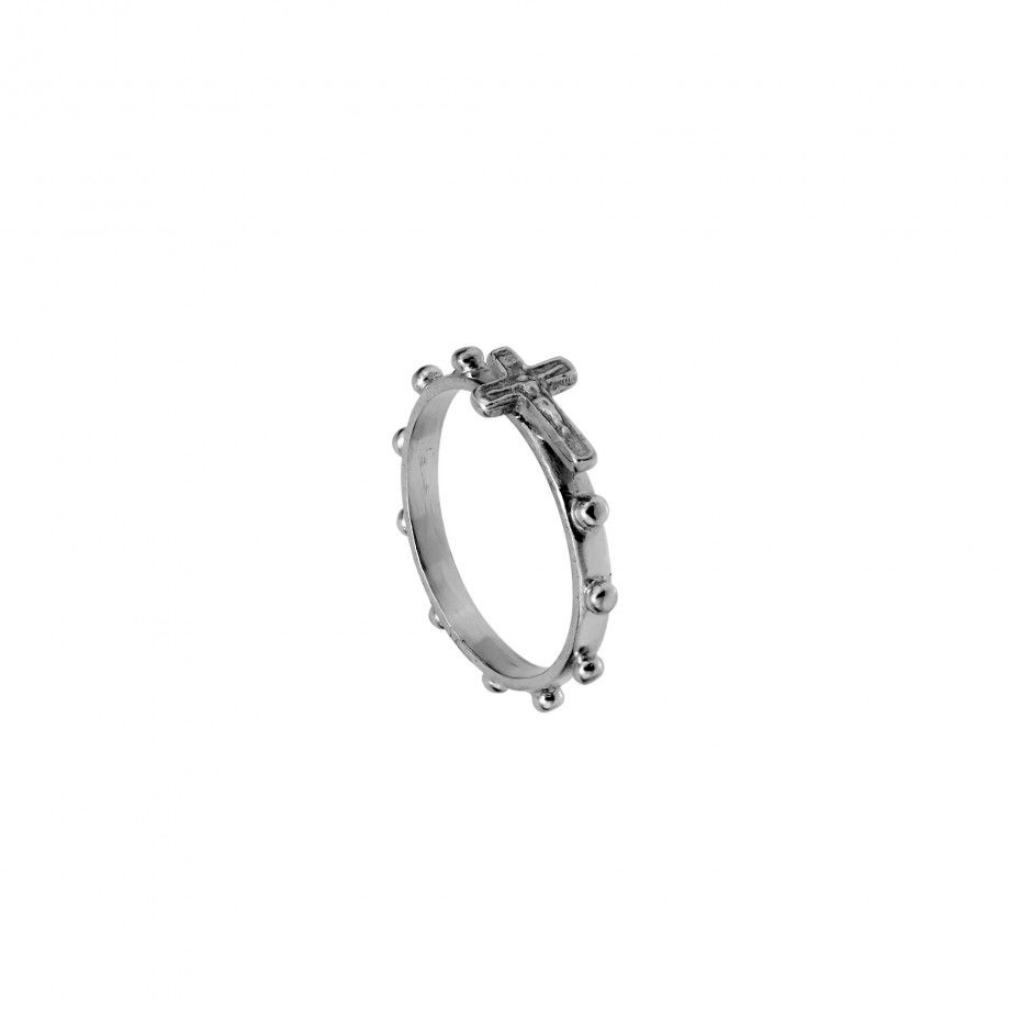 Rosary Ring - Oxidized