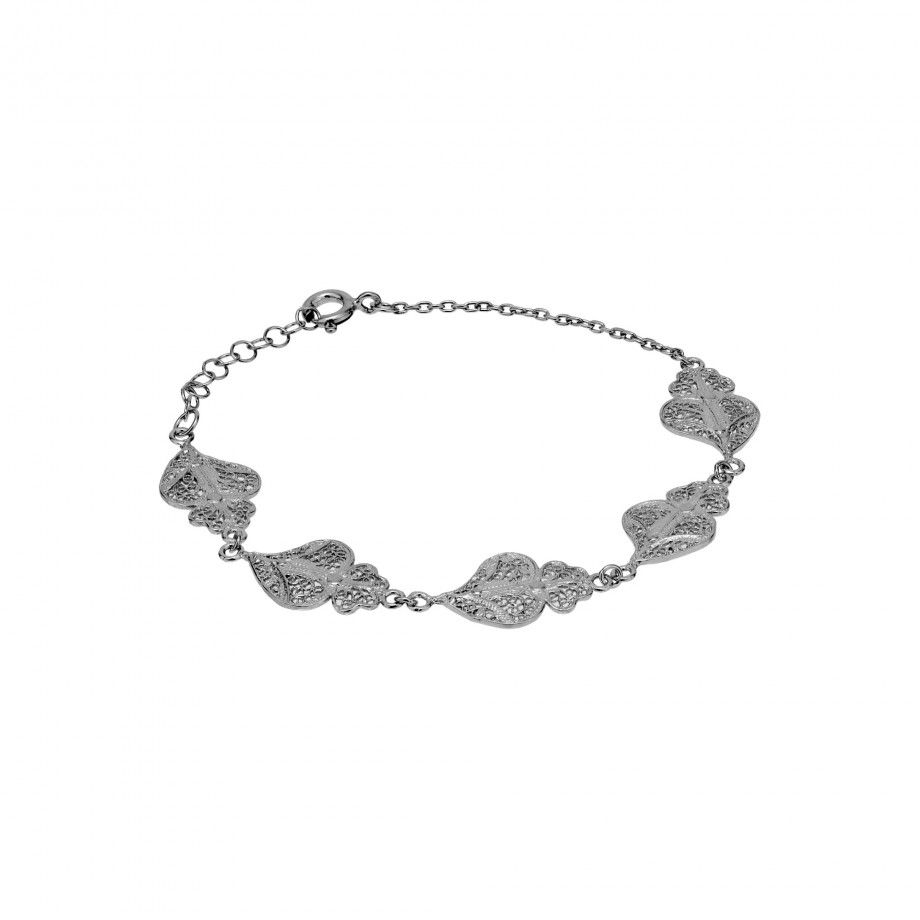 Pulseira 5 Cora��es de Viana