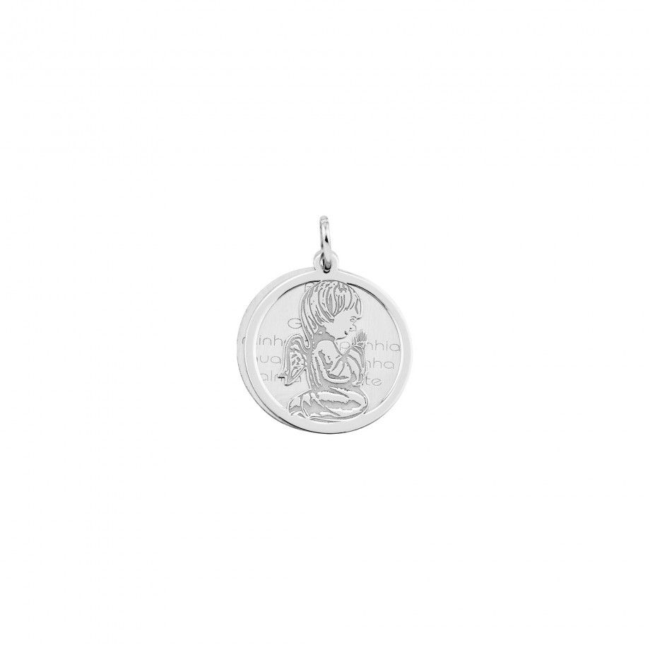 Medal Angel Gabriel w/ Prayer